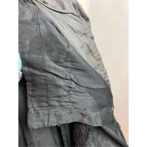 Antique 1900s Vintage Edwardian Style WW1 Era Black Lace Blouse - Picture 16 of 16
